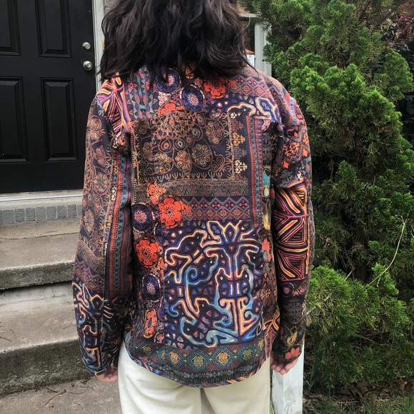 Patterned trucker jacket - Picture 2 of 4
